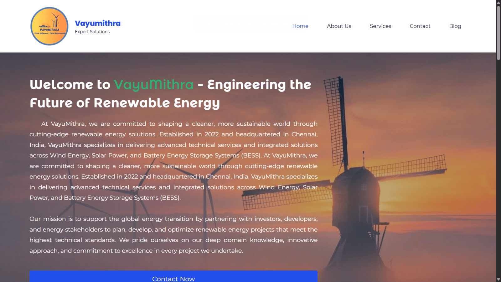 Vayumithra Newsroom: Renewable Energy, Innovation & Impact